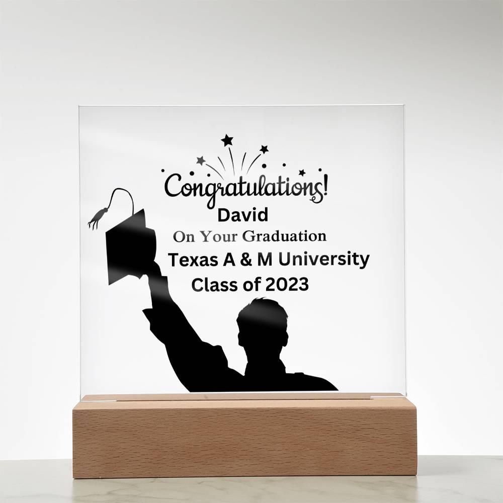 Custom Graduation Acrylic Plaque - Mallard Moon Gift Shop