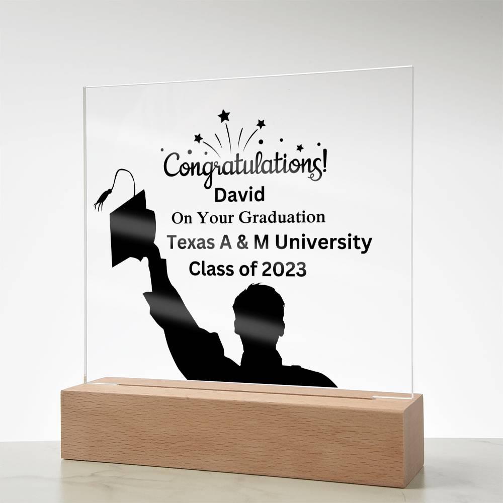 Custom Graduation Acrylic Plaque - Mallard Moon Gift Shop