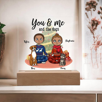 Dog Lover Christmas Personalized Acrylic Plaque - Mallard Moon Gift Shop