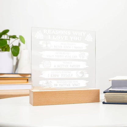 Reasons Why-Everything I Needed-Acryic Acrylic Plaque - Mallard Moon Gift Shop
