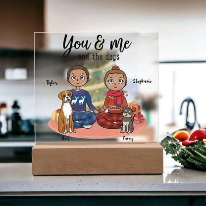 Dog Lover Christmas Personalized Acrylic Plaque - Mallard Moon Gift Shop