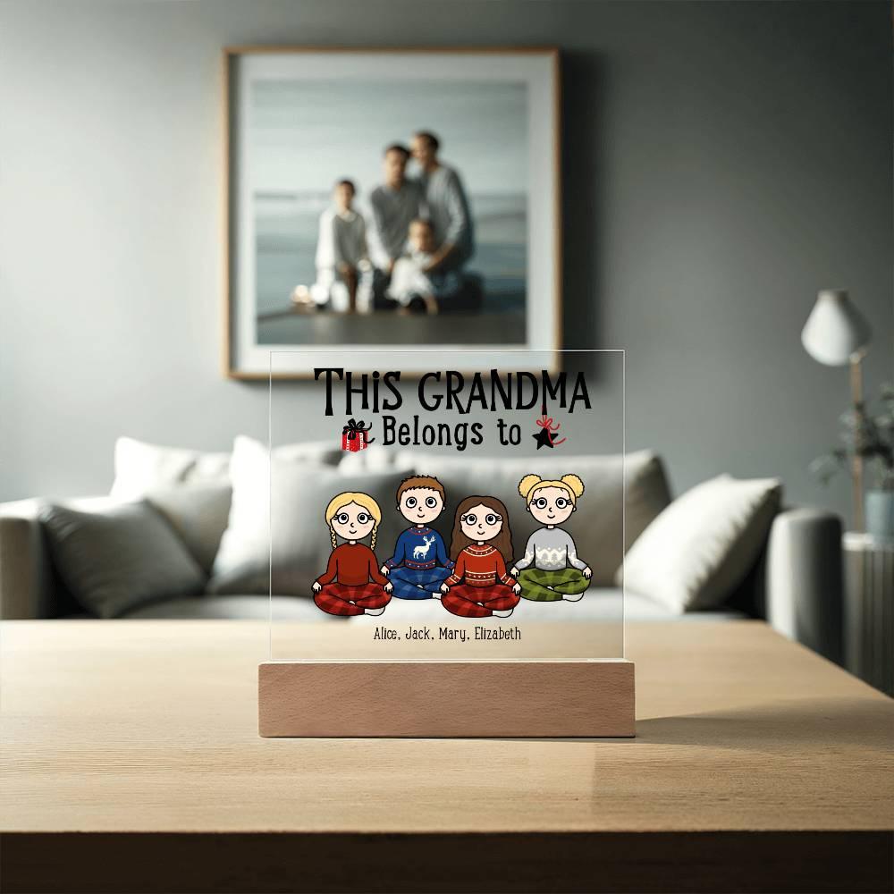 Grandmother Personalized Gift From Grandkids Acrylic Plaque - Mallard Moon Gift Shop