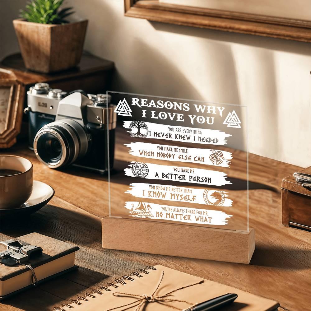 Reasons Why-Everything I Needed-Acryic Acrylic Plaque - Mallard Moon Gift Shop