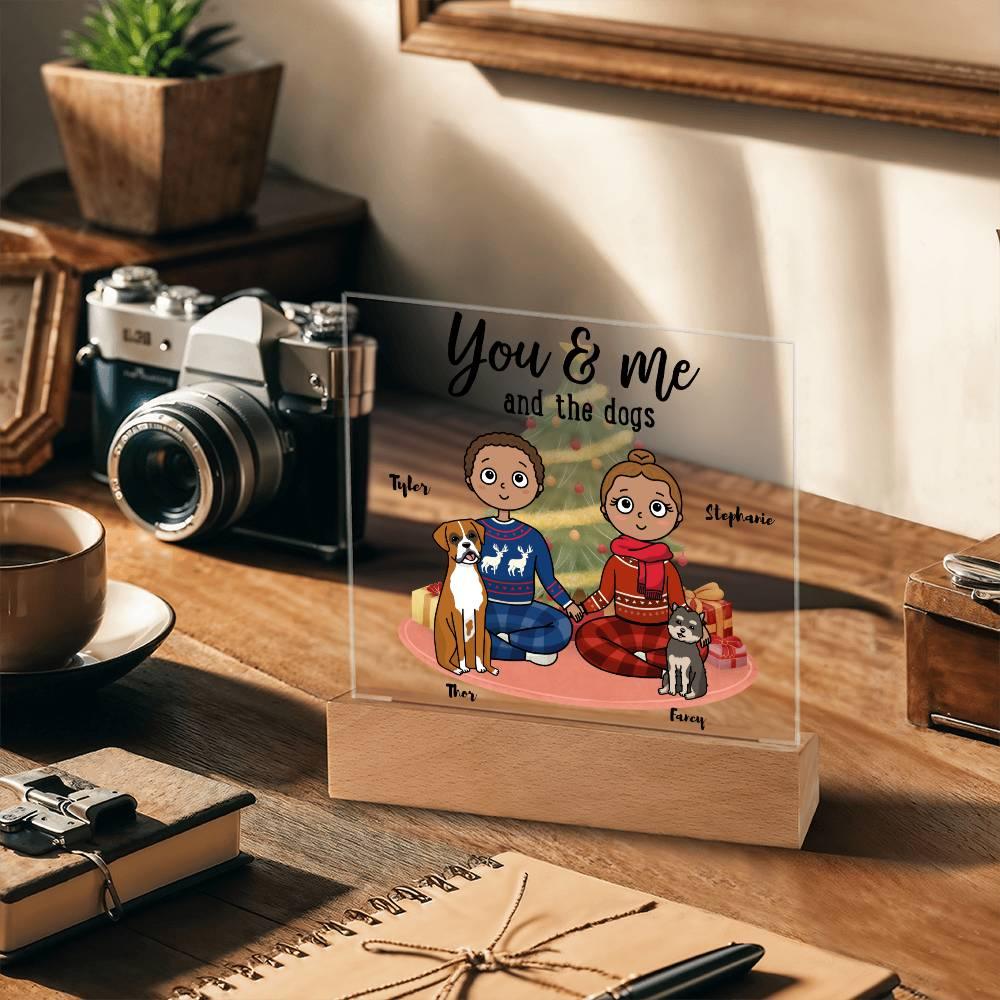 Dog Lover Christmas Personalized Acrylic Plaque - Mallard Moon Gift Shop