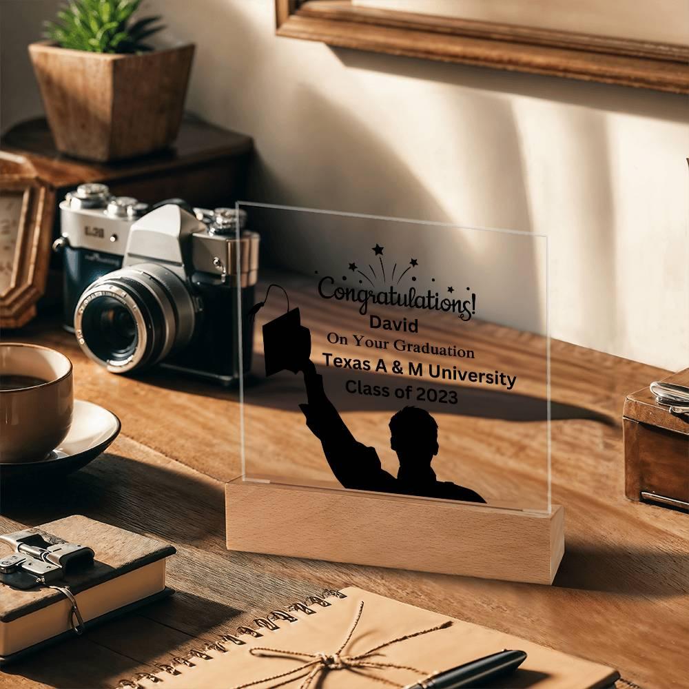 Custom Graduation Acrylic Plaque - Mallard Moon Gift Shop