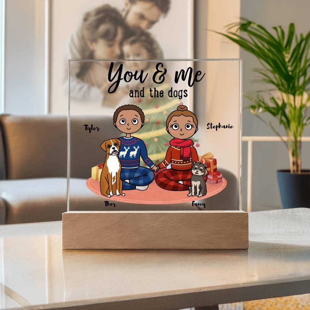 Dog Lover Christmas Personalized Acrylic Plaque - Mallard Moon Gift Shop