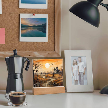 Ghost Manor: Acrylic Halloween Plaque - Mallard Moon Gift Shop