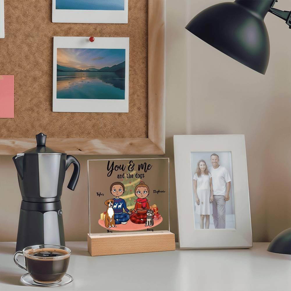 Dog Lover Christmas Personalized Acrylic Plaque - Mallard Moon Gift Shop