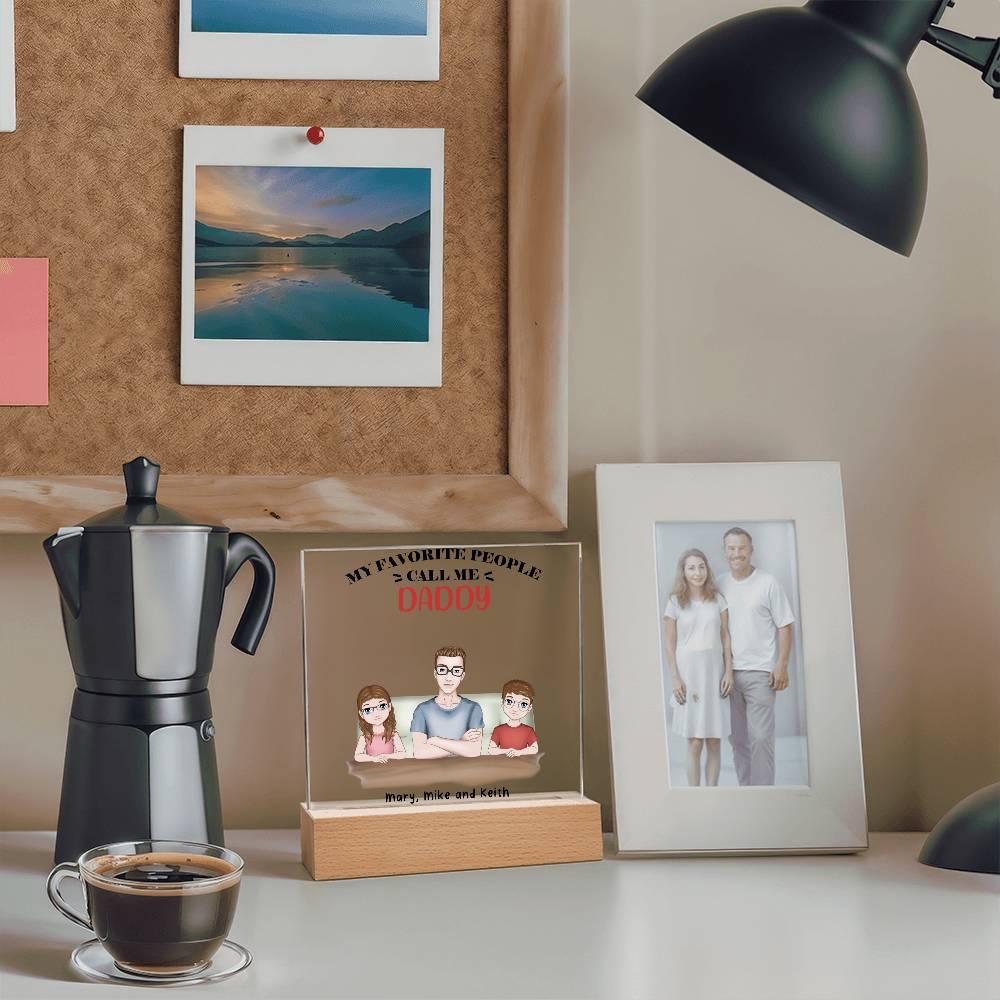 Gift for Dad from Kids Personalized Acrylic Plaque - Mallard Moon Gift Shop