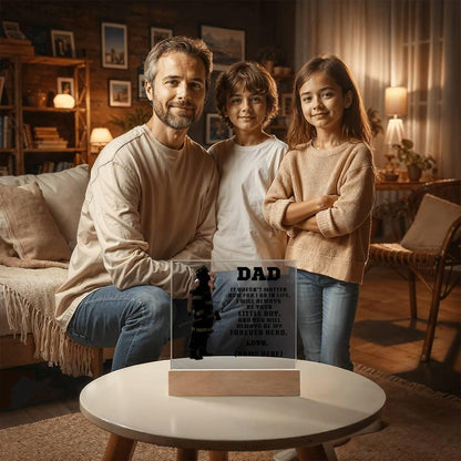 Firefighter Dad You Are My Forever Hero Personalized Acrylic Plaque - Mallard Moon Gift Shop