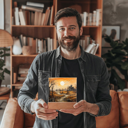 Ghost Manor: Acrylic Halloween Plaque - Mallard Moon Gift Shop