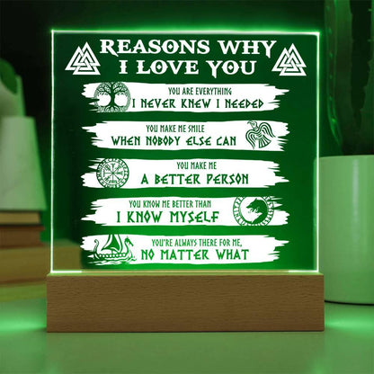 Reasons Why-Everything I Needed-Acryic Acrylic Plaque - Mallard Moon Gift Shop