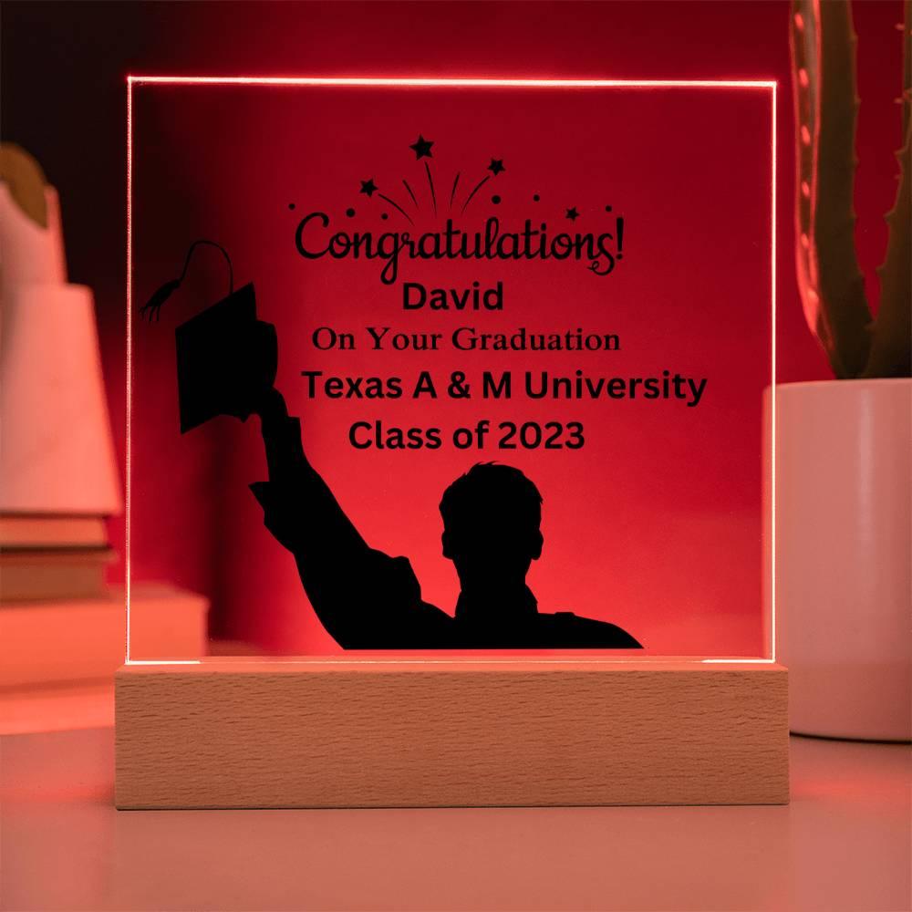 Custom Graduation Acrylic Plaque - Mallard Moon Gift Shop