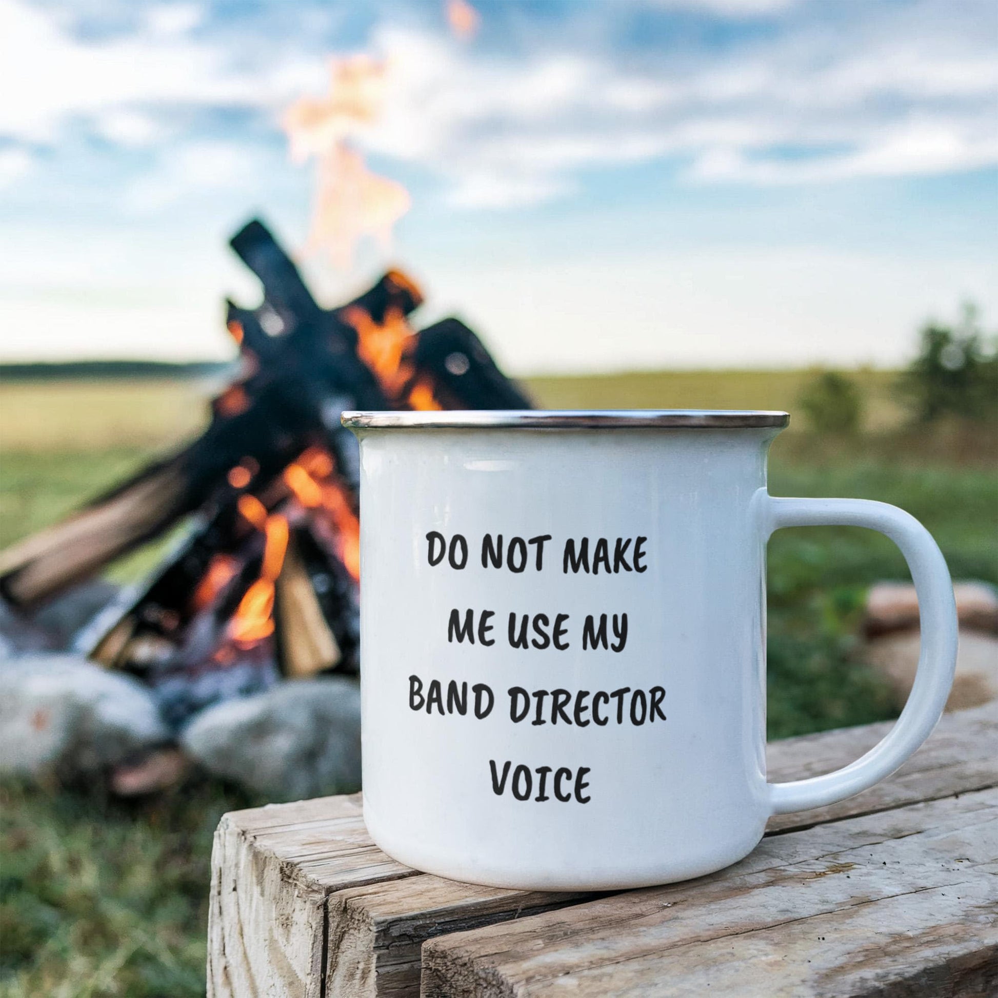 Do Not Make Me Use My Band Director Voice Funny Band Director Camping Mug – Gift for Music Teachers, Conductors & Band Geeks - Mallard Moon Gift Shop