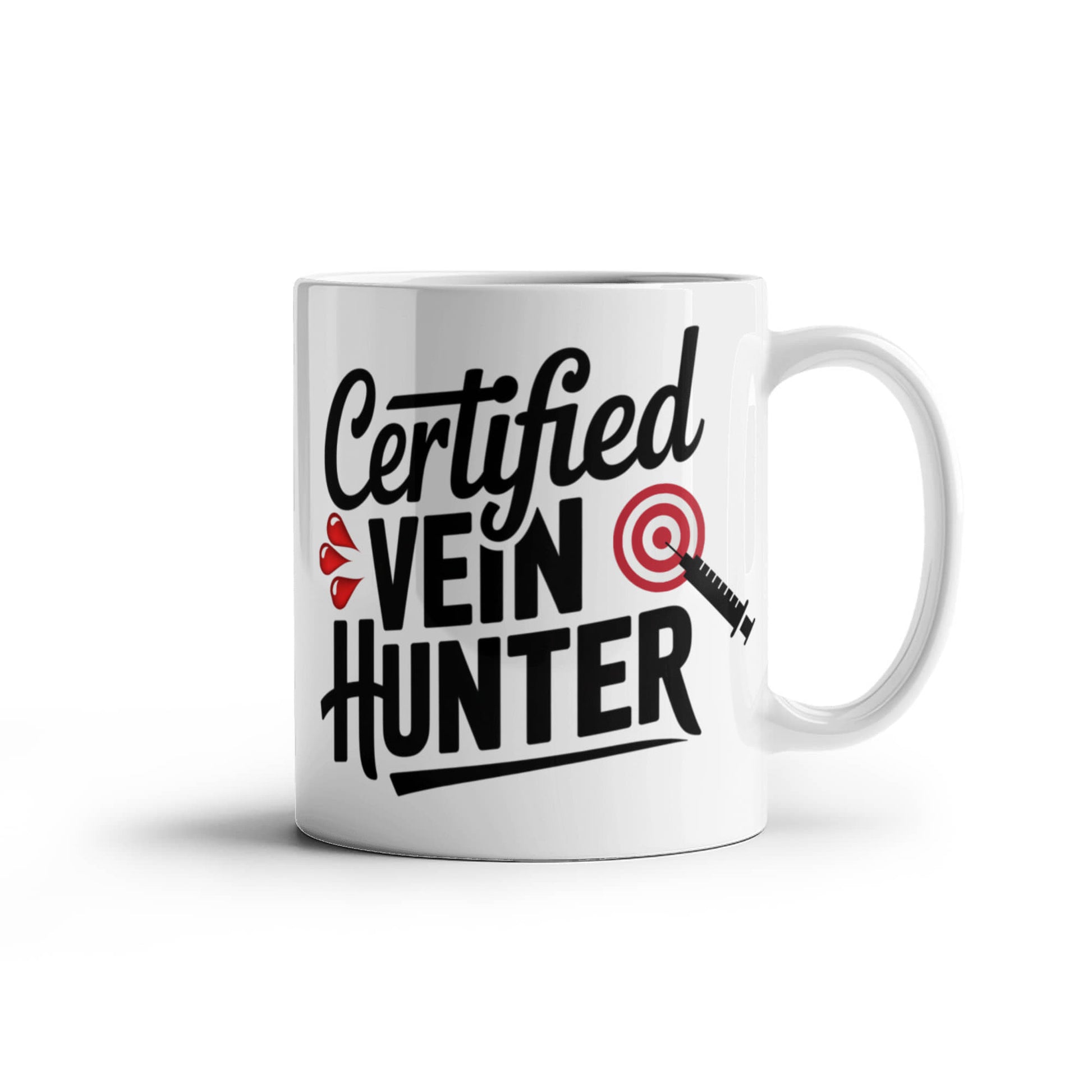 Certified Vein Hunter Phlebotomist Mug – Funny Medical Lab Tech Gift for Coworkers, Nurses & Students - Mallard Moon Gift Shop