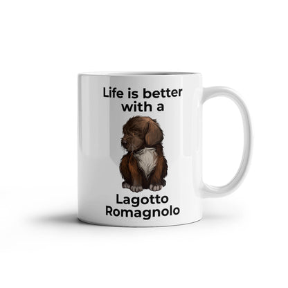 Life Is Better with a Lagotto Romagnolo Coffee Mug – Cute Dog Lover Gift for Lagotto Romagnolo Owners, Breeders & Pet Parents - Mallard Moon