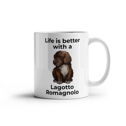 Life Is Better with a Lagotto Romagnolo Coffee Mug – Cute Dog Lover Gift for Lagotto Romagnolo Owners, Breeders & Pet Parents - Mallard Moon