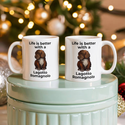 Life Is Better with a Lagotto Romagnolo Coffee Mug – Cute Dog Lover Gift for Lagotto Romagnolo Owners, Breeders & Pet Parents - Mallard Moon