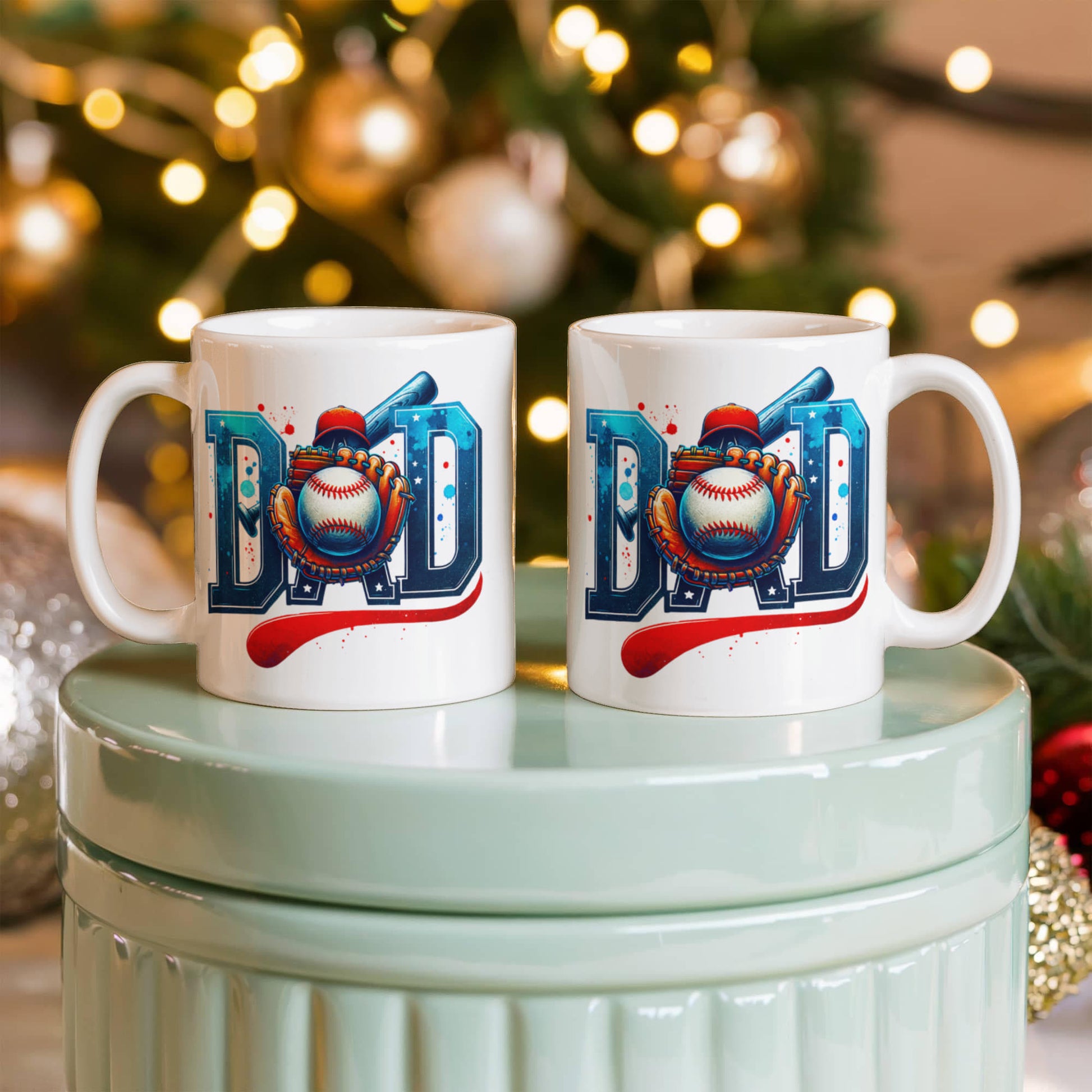 Baseball Dad Mug – Sports-Themed Ceramic Coffee Cup – Gift for Baseball-Loving Father or Coach - Mallard Moon Gift Shop