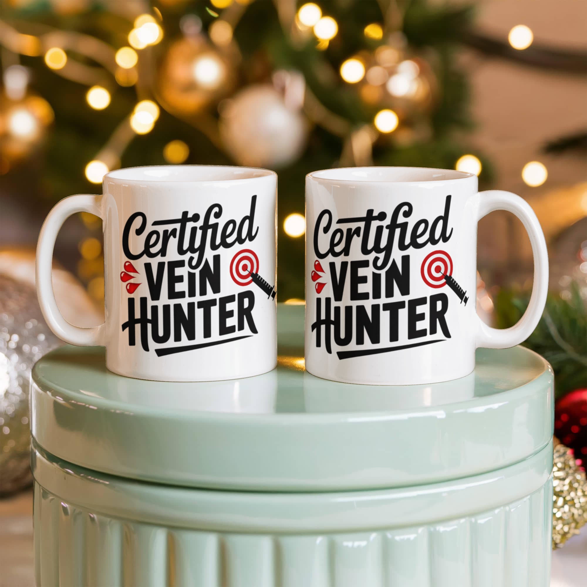 Certified Vein Hunter Phlebotomist Mug – Funny Medical Lab Tech Gift for Coworkers, Nurses & Students - Mallard Moon Gift Shop