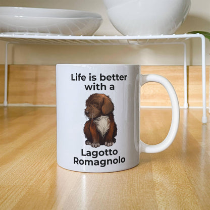 Life Is Better with a Lagotto Romagnolo Coffee Mug – Cute Dog Lover Gift for Lagotto Romagnolo Owners, Breeders & Pet Parents - Mallard Moon
