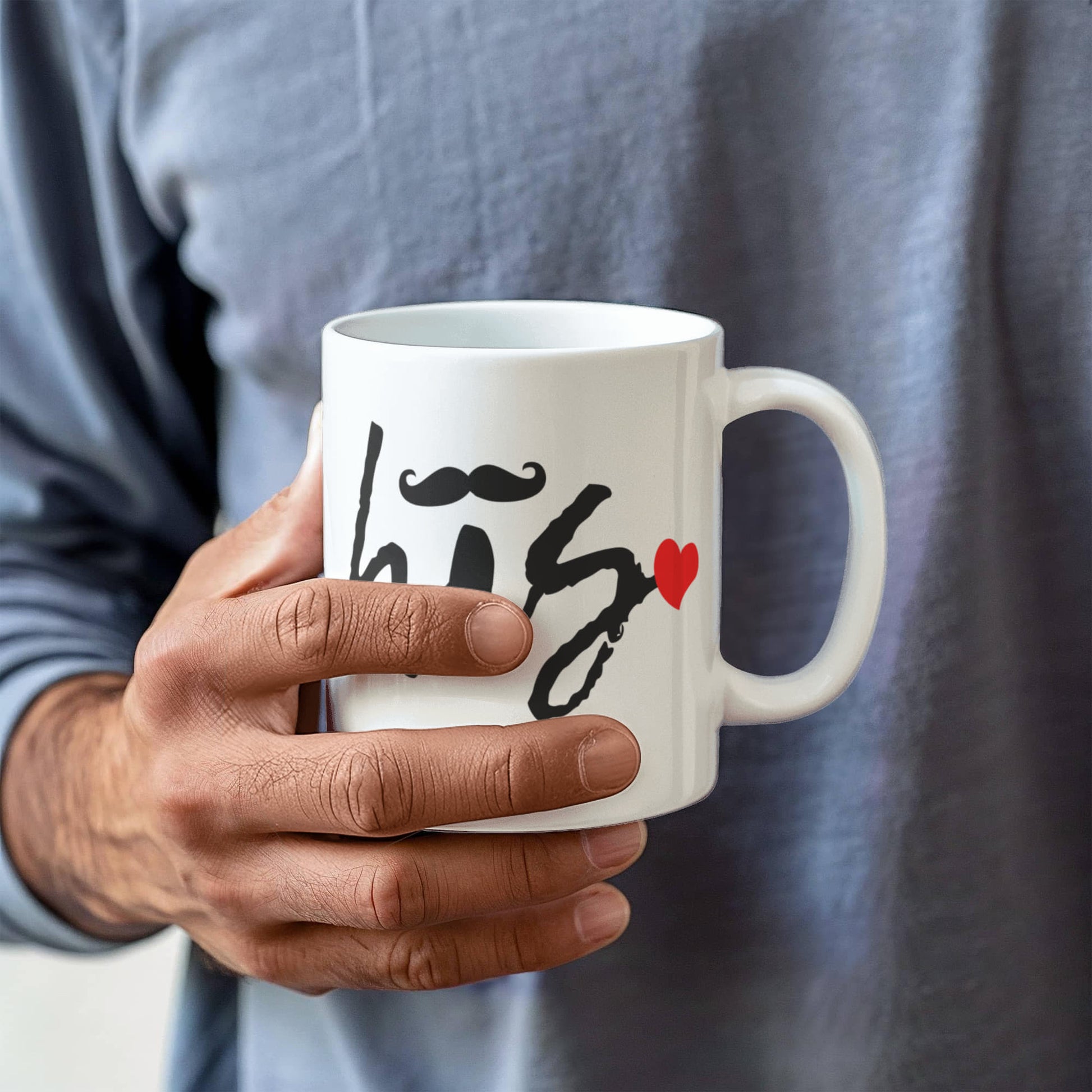 His and Hers Coffee Mug Set – Romantic Ceramic Mug Pair (11oz/15oz) for Couples, Anniversary, or Valentine’s Day - Mallard Moon Gift Shop