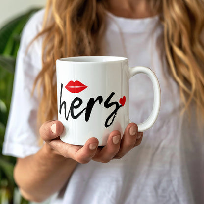 Her Love Mug – Ceramic Coffee Cup (11oz/15oz) Perfect for Romantic Occasions - Mallard Moon Gift Shop
