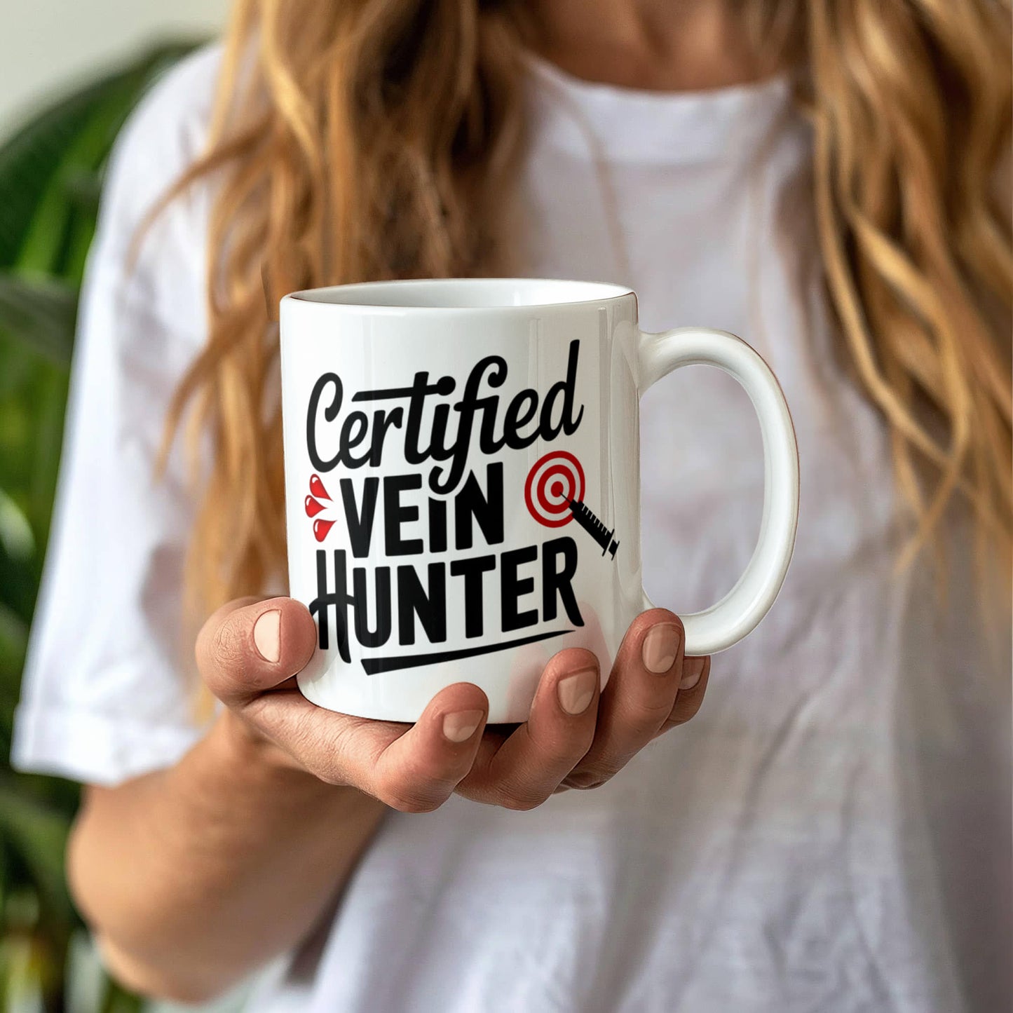 Certified Vein Hunter Phlebotomist Mug – Funny Medical Lab Tech Gift for Coworkers, Nurses & Students - Mallard Moon Gift Shop