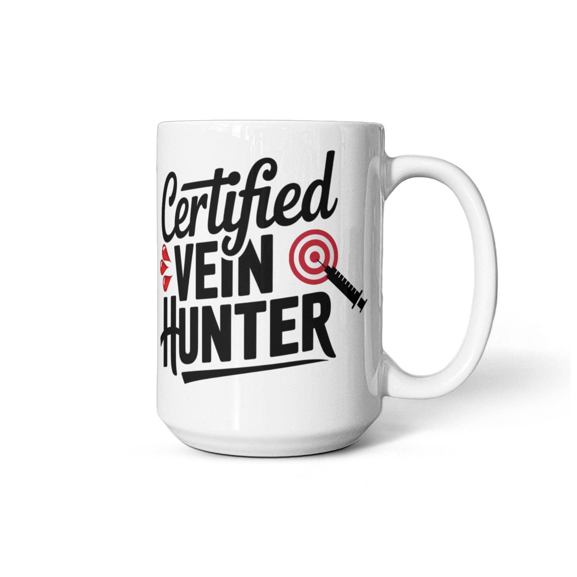 Certified Vein Hunter Phlebotomist Mug – Funny Medical Lab Tech Gift for Coworkers, Nurses & Students - Mallard Moon Gift Shop