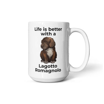 Life Is Better with a Lagotto Romagnolo Coffee Mug – Cute Dog Lover Gift for Lagotto Romagnolo Owners, Breeders & Pet Parents - Mallard Moon