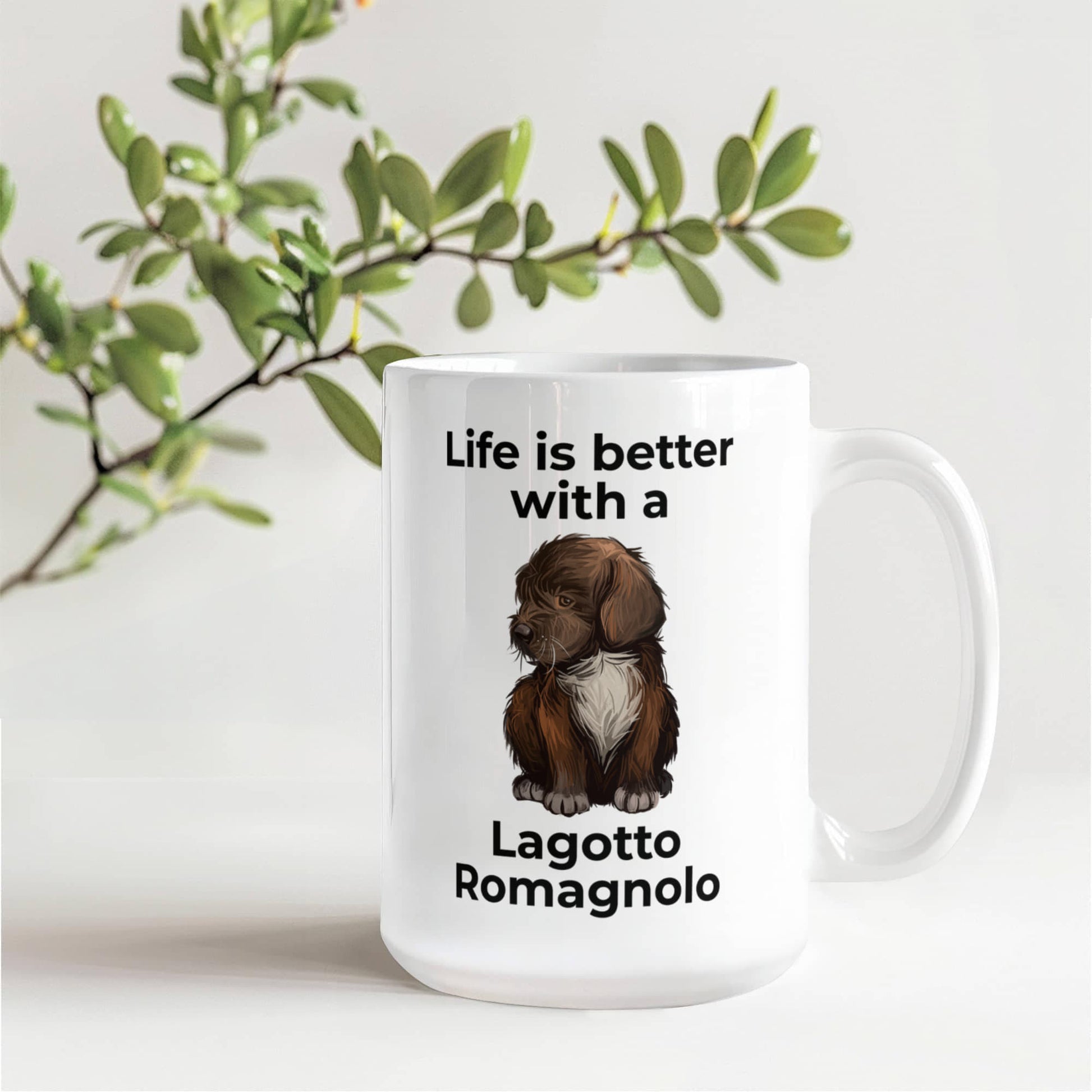 Life Is Better with a Lagotto Romagnolo Coffee Mug – Cute Dog Lover Gift for Lagotto Romagnolo Owners, Breeders & Pet Parents - Mallard Moon