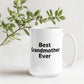 Best Grandmother Ever – Elegant White Ceramic Coffee Mug Gift for Grandma, Sweet Present from Grandkids, Kids, or Daughter - Mallard Moon Gift Shop