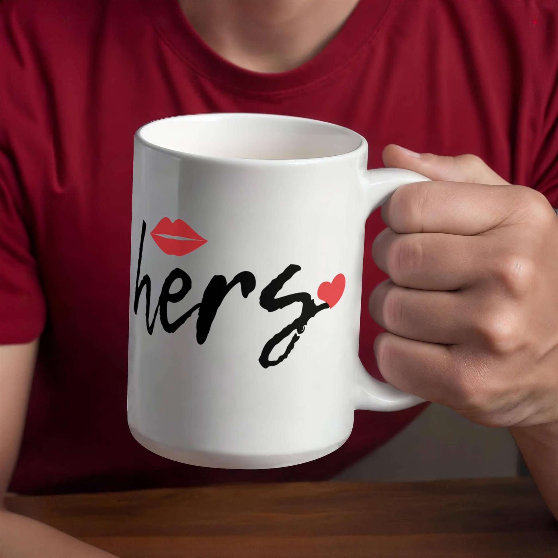 Her Love Mug – Ceramic Coffee Cup (11oz/15oz) Perfect for Romantic Occasions - Mallard Moon Gift Shop