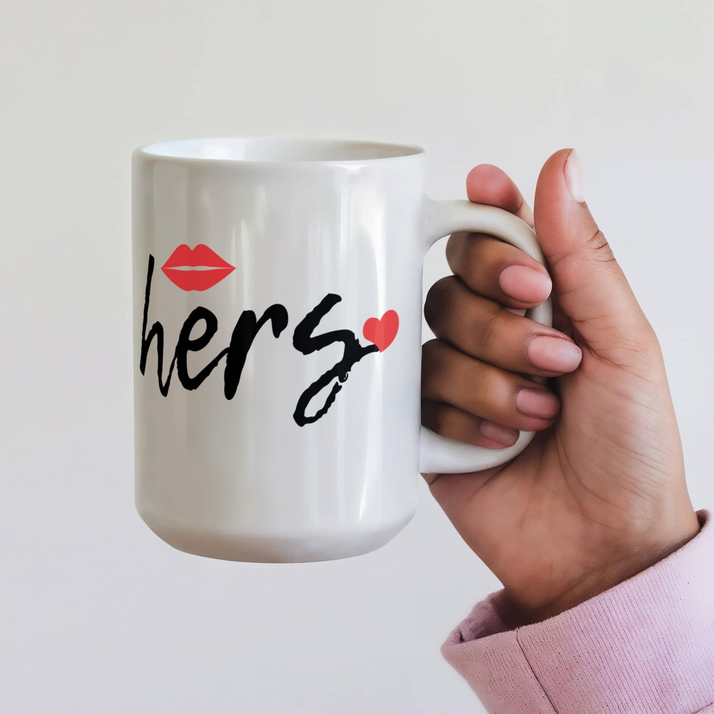 Her Love Mug – Ceramic Coffee Cup (11oz/15oz) Perfect for Romantic Occasions - Mallard Moon Gift Shop