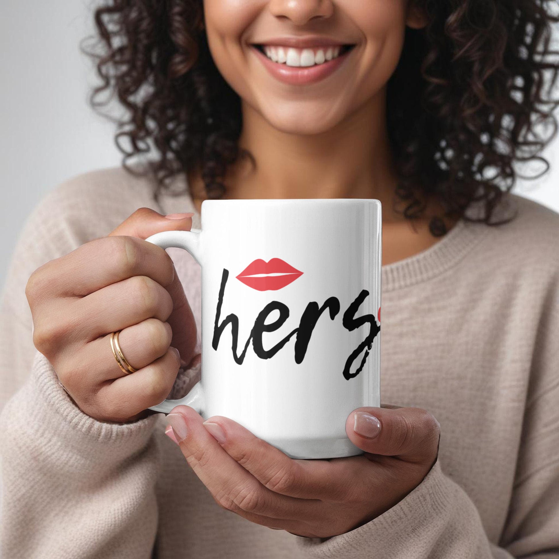Her Love Mug – Ceramic Coffee Cup (11oz/15oz) Perfect for Romantic Occasions - Mallard Moon Gift Shop