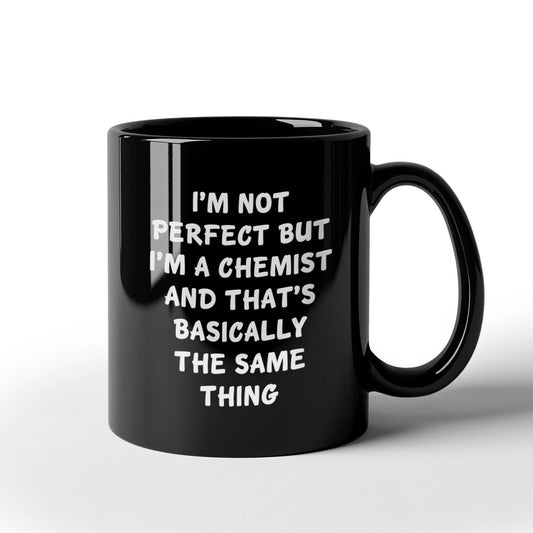 Feel Like a Pro with This Funny Chemist Black Coffee Mug for Graduation, Gifts from Friends to Chemistry Lovers for Unique and Personalized Present - Mallard Moon Gift Shop