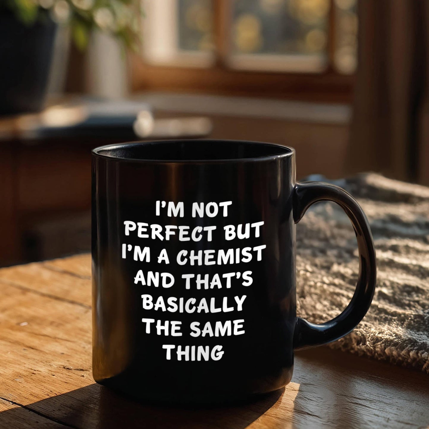 Feel Like a Pro with This Funny Chemist Black Coffee Mug for Graduation, Gifts from Friends to Chemistry Lovers for Unique and Personalized Present - Mallard Moon Gift Shop