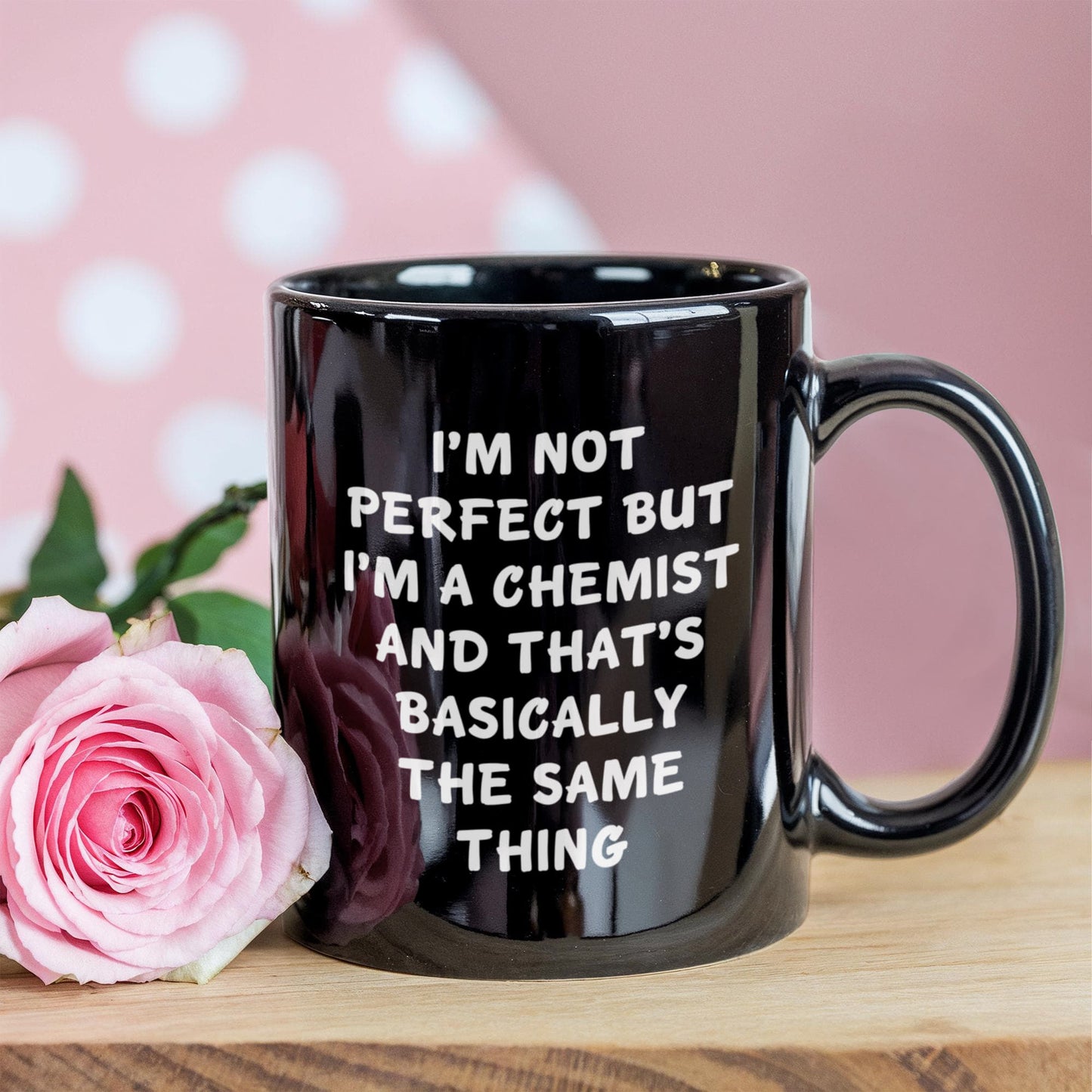 Feel Like a Pro with This Funny Chemist Black Coffee Mug for Graduation, Gifts from Friends to Chemistry Lovers for Unique and Personalized Present - Mallard Moon Gift Shop