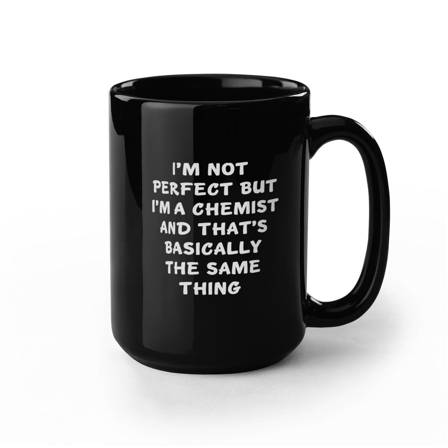 Feel Like a Pro with This Funny Chemist Black Coffee Mug for Graduation, Gifts from Friends to Chemistry Lovers for Unique and Personalized Present - Mallard Moon Gift Shop