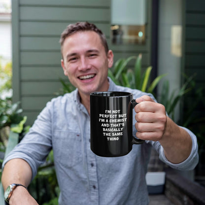 Feel Like a Pro with This Funny Chemist Black Coffee Mug for Graduation, Gifts from Friends to Chemistry Lovers for Unique and Personalized Present - Mallard Moon Gift Shop