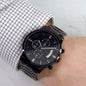 Dad Birthday Gift - Black Chronograph Watch - Mallard Moon Gift Shop