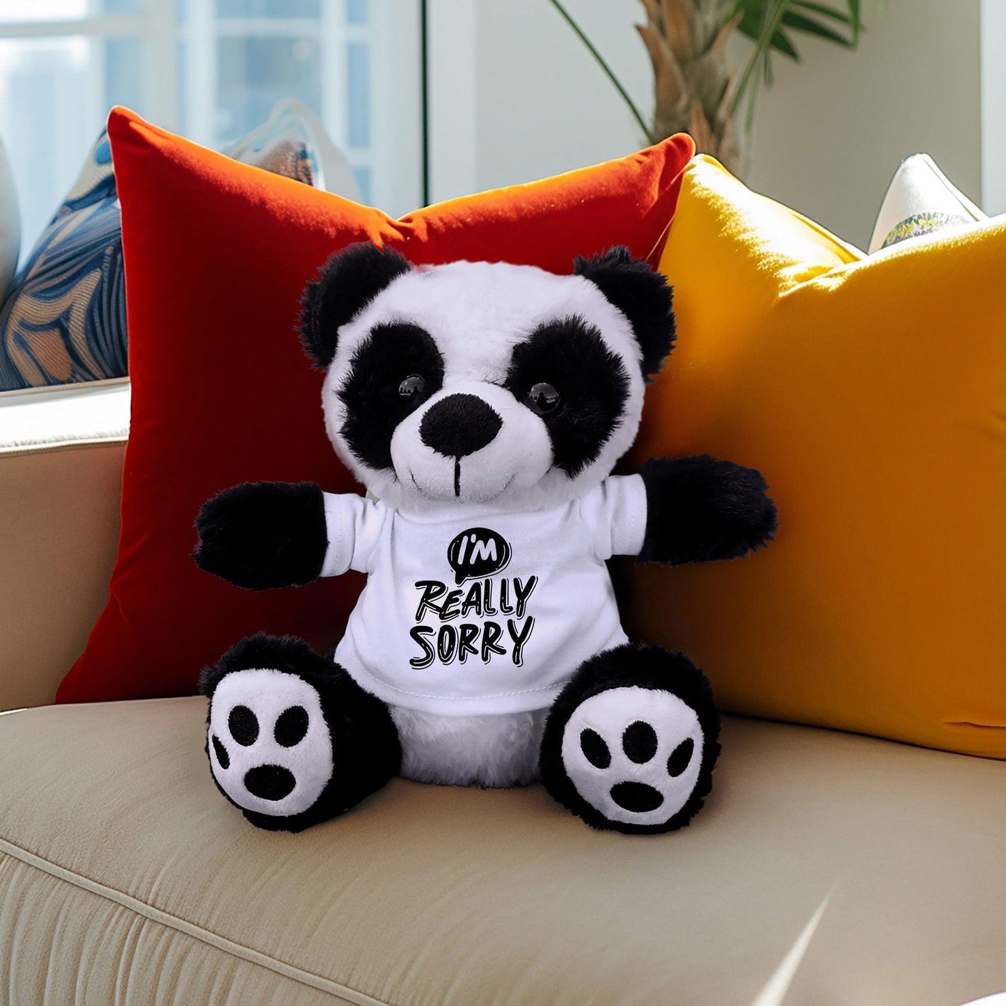 Apology Gift - I Am Really Sorry - Plush Lamb, Panda, or Teddy Bear with Tee Shirt - Mallard Moon Gift Shop