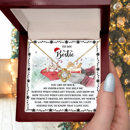 Gift for Bestie - My North Star - Love Knot Pendant Necklace - Mallard Moon Gift Shop