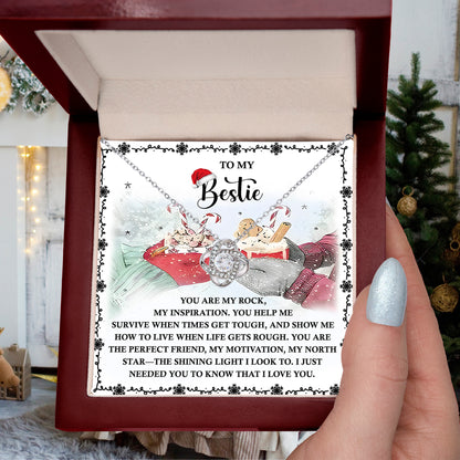 Gift for Bestie - My North Star - Love Knot Pendant Necklace - Mallard Moon Gift Shop