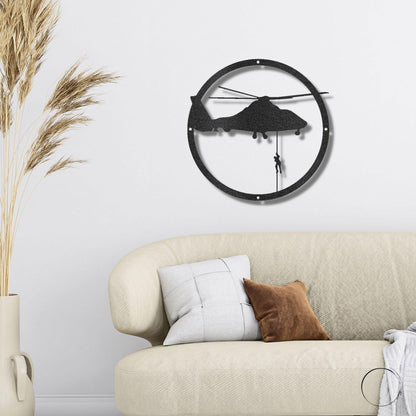 Helicopter Drop Metal Art Wall Sign - Mallard Moon Gift Shop