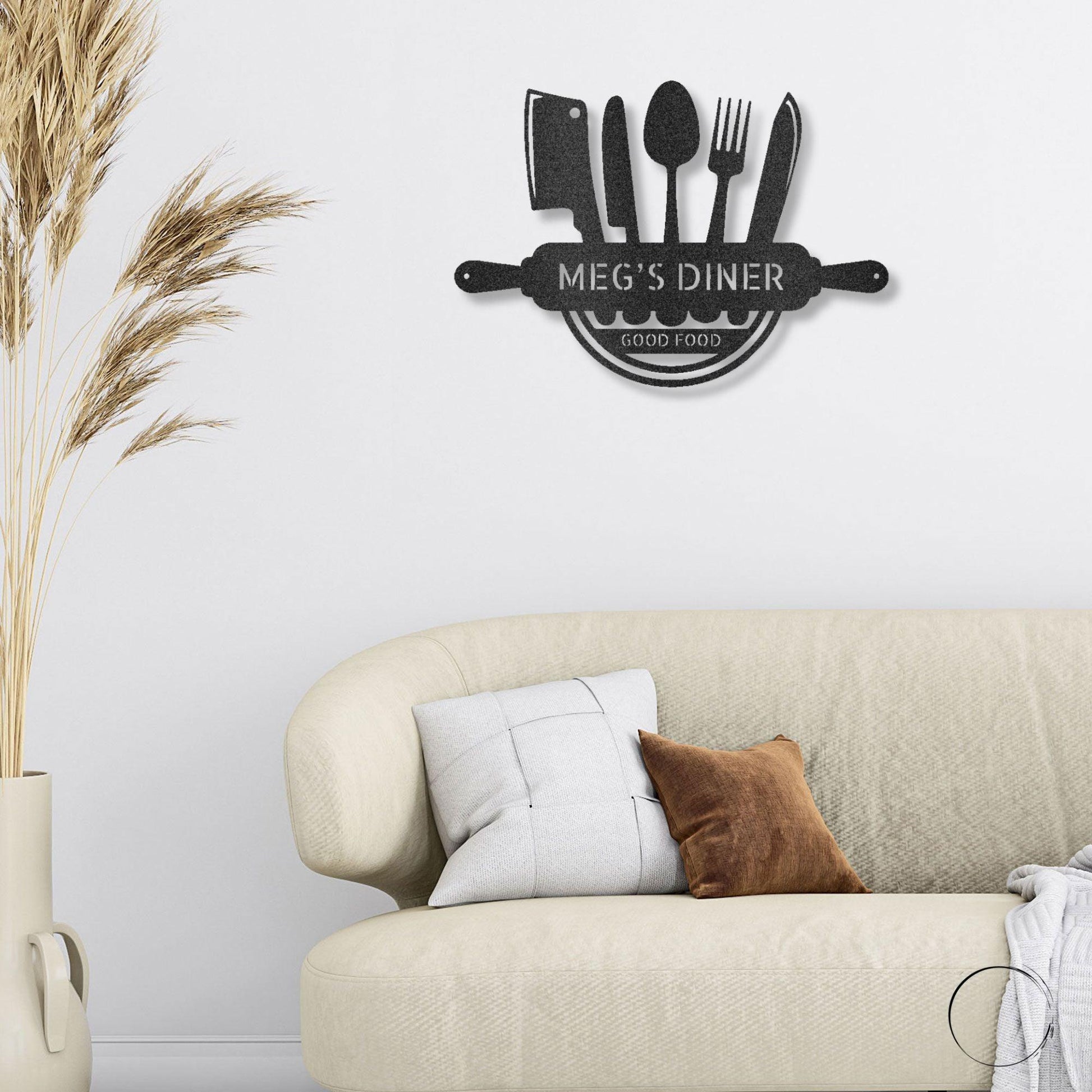 Personalized Kitchen Diner Indoor Outdoor Steel Wall Sign - Mallard Moon Gift Shop