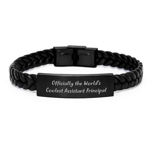Funny Assistant Principal Gifts from Friends, Men, Women, or Family - 'Officially The World's Coolest Assistant Principal' Christmas Unique Gifts for Assistant Principals - Image 1