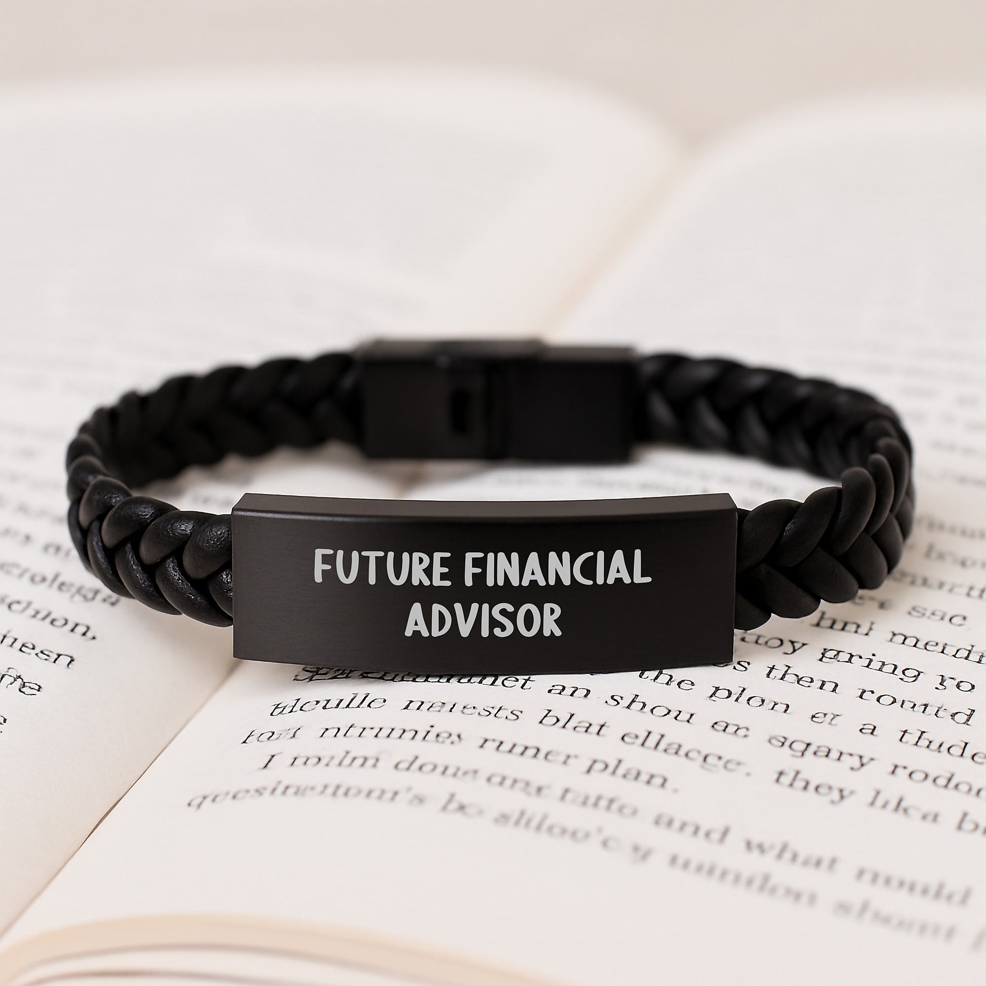 Funny Quote Interlaced Leather Bracelet for Financial Advisor Gifts from Men to Coworkers, Unique Christmas Unique Gifts for Financial Advisor Friends - Image 3