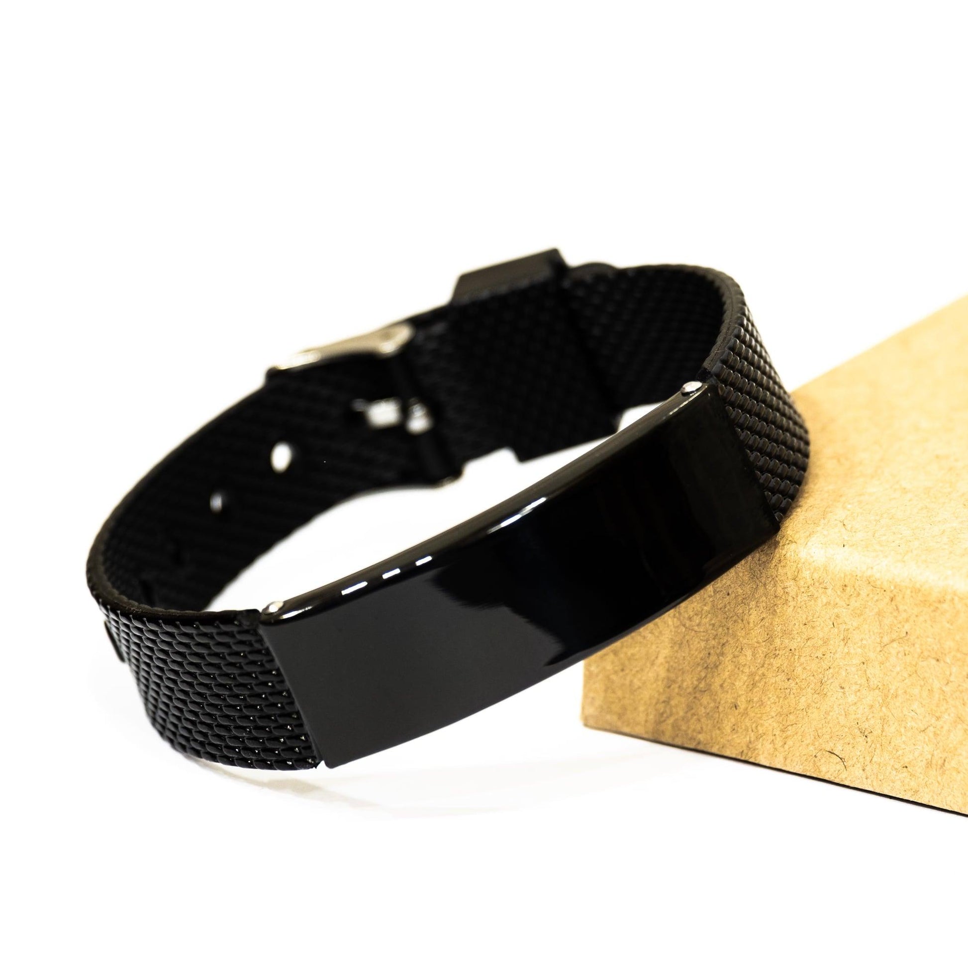 Brother In Law Gifts, Remember, you will never lose. You will either WIN or LEARN, Keepsake Black Shark Mesh Engraved Bracelet , Birthday Christmas Gifts Ideas - Mallard Moon Gift Shop