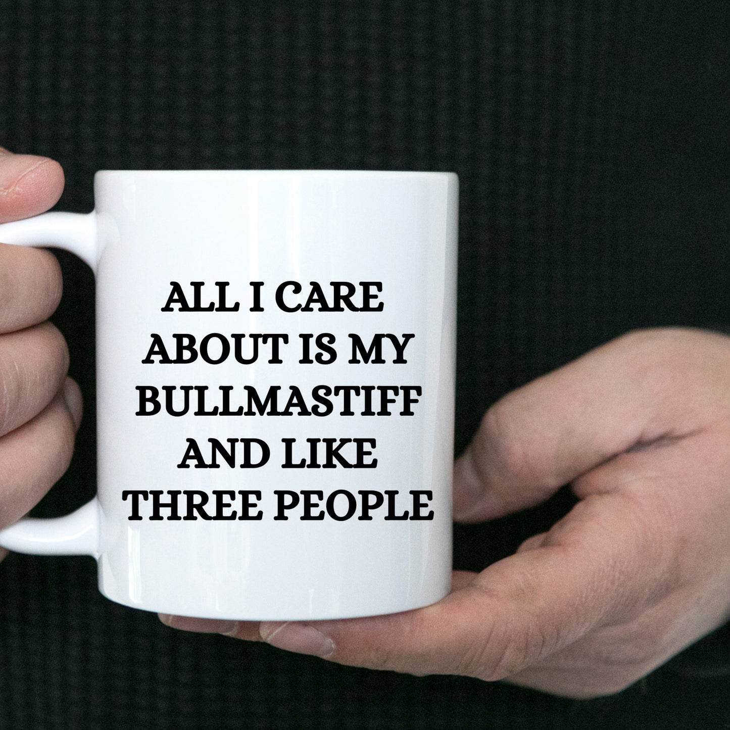 Funny Bullmastiff Dog Mom or Dad Mug – “Proud Parent of a Bullmastiff That Is Sometimes an Asshole” – White Ceramic Coffee Cup, 11oz or 15oz - Mallard Moon Gift Shop